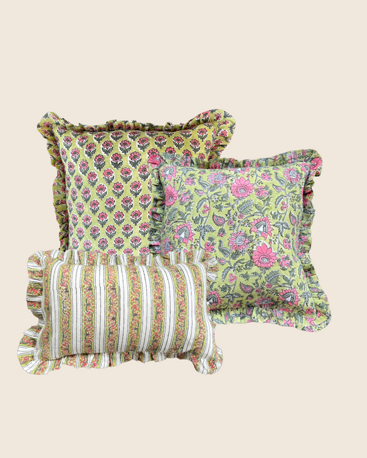 Fern Sage Green Cushion SET